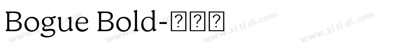 Bogue Bold字体转换